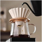 Ceramic Coffee Dripper Pour Over Maker Set Brewing Kit For Home Cafe Accessories(Black) - Image 3
