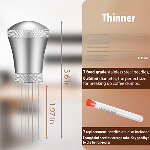 54mm Dosing Funnel and Espresso Distribution Tool Set, Magnetic Coffee Funnel, Espresso Tools Espresso Accessories (Silver) - Image 6