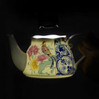 KAMMAK Tea for One Set, Ceramic Teapot, Bone China Tea Set, Cup and Saucer - Image 7