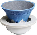 Mt. Fuji Ceramic Coffee Filter, Made in Japan, Reusable Dripper, Blue by IPPINKA