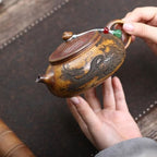 Tea Kettle Chinese Purple Clay Pot Handmade Raw Ore Firewood-fired Teapot Ceramic Tea Infuser - Image 4