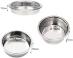 51mm Stainless Steel Coffee Filter Basket 1/2/4 Cup Espresso Dripper Portafilter Maker Strainer Puck Screen(51MM 2 Cup) - Image 2