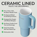 YOGI 30oz Tumbler with Straw - Cielo - Image 4