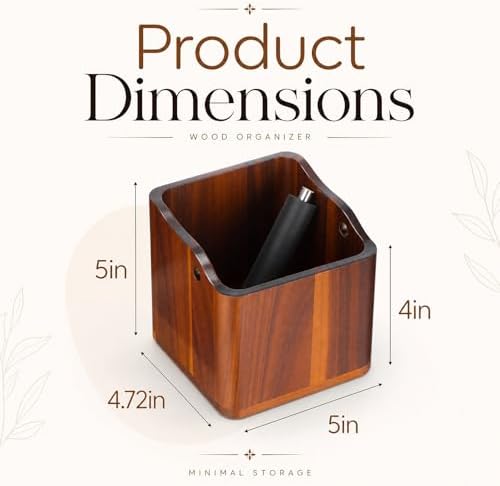 Hushee 5 Inch Espresso Knock Box, Acacia Wood Coffee Puck Knockbox with Removable Knock Bar and Non-slip Base, Shock-absorbent Design for Coffee Grounds Bar Home Decor, Durable Machine Accessories - Image 3