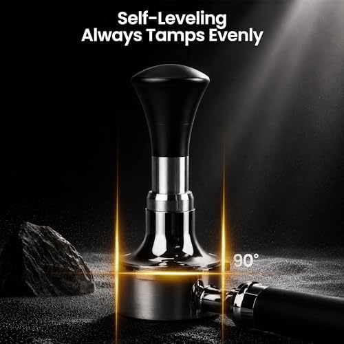 ShanSon 58mm Espresso Tamper,Internally Adjustable Force,Triple-Spring Self-Leveling & Audible Click, Premium Spring-Loaded Coffee Tamper, Threaded 304 Steel Base, Essential Espresso Accessories - Image 7