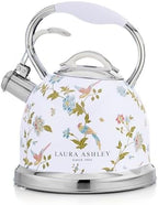 Laura Ashley Elveden White Whistling Tea Kettle Stovetop,Tea Pot for Stove by Unknown