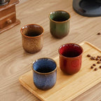 Ceramic Espresso Cups, Espresso Shot Cups, Double Shot Espresso Cups, Expresso Cups Set of 4, 4 oz - Image 4