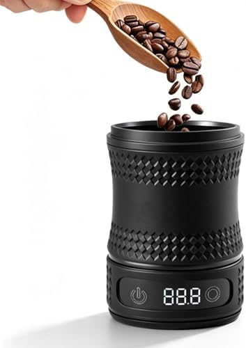 58mm Coffee Dosing Cup with Scale, Digital Coffee Bean Dosing Cup Scale, Scale for Espresso Machine, LED Digital Screen, Magnetic Detachable, for Home Commercial by Unknown