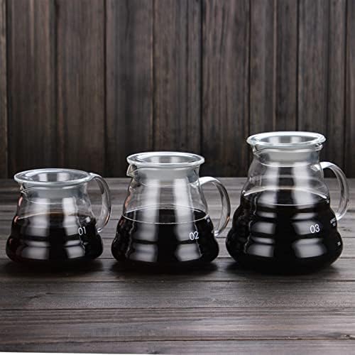 Coffeemaker Pots Coffee Pot,350ml 600ml 800ml Glass Dripper, Insulated handle To Keep Your Pour Over and Fresh Drip Kettle(350ml) - Image 4