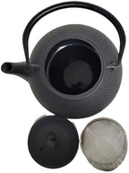 M.V. Trading T7007 Cast Iron Teapot, 40-Ounce, Black Hobnail - Image 3