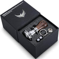 Calibrated Espresso Tamper 58mm Walnut Spring Loaded Design by KNODOS