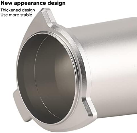 Dosing Cup, 54mm Espresso Coffee Dosing Cup, Anti Flying Powder Feeder Cup, Aluminium Alloy Coffee Dosing Mug for 8 Series Coffee Machine (Silver) - Image 3
