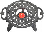 Cast Iron Candle Warmer for Tea Kettle or Tea Pot, Tea Light Warmer, Teapot and Dish Cups Heater, Pan Trivet, Vintage Decorative Stands for Heat Tea or Coffee Milk(Round) by SECHUDO