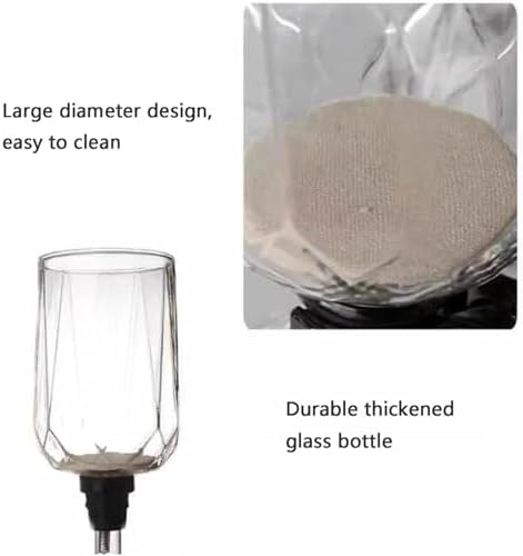 Glass Siphon Coffee Maker, Vacuum Technology Tabletop Pot for Brewing Hot Tea, Large Capacity for 3-4 Guests, Heat-Resistant -30°C to 180°C for Home and Office - Image 2
