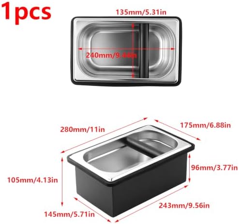 Antrader Coffee Knock Box,Espresso Knock Box with Removable Knock Bar,1Pcs - Image 2