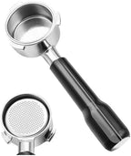 51mm Coffee Bottomless Portafilter With 2cups Filter,Compatible For DeLonghi, EM450M Linea Classic Stainless Steel Bottomless Portafilter(Style 1) - Image 5