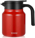Insulated Coffee Carafe, 34 oz, Keeps Hot for 12H, Red by WYHVAND