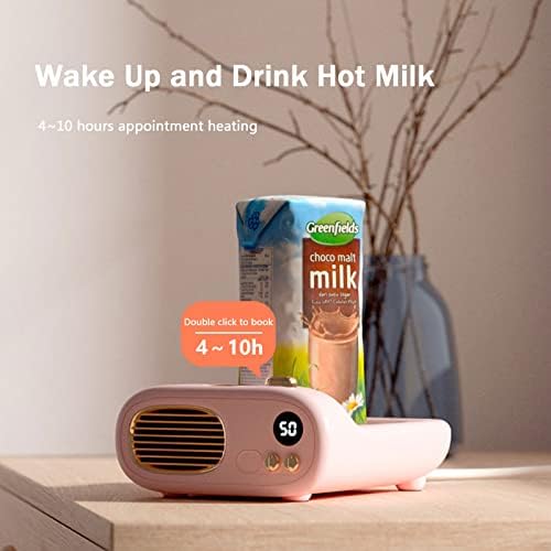 Coffee Mug Warmer Cup Warmer - Mug Warmer with 3 Temperature Settings & Light Indicator for Desk Electric Coffee Warmer, Electric Beverage Warmer, Drink Warmer for Home Office Coffee Cup,Pink - Image 5