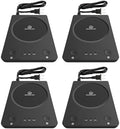 SEALON M03B Black 4 Pack Electric Cup Heater with 3 Temp Control & Universal Cup Fit for Coffee, Tea, Hot Cocoa, Oat Milk, Ginger Tea & Candle Wax, Ideal for Office Desks, Home & Gift Occasions by HelloFromSealon