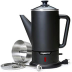 Presto 02815 Black Stainless Steel 12-Cup Cordless Coffee Percolator - Image 3