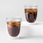 Bodum 12oz Pavina Double Wall Insulated Tumbler, High-Heat Borosilicate Glass, Set of 6, Clear - Image 4
