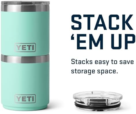 YETI Rambler 10 oz Ceramic Lined Lowball 2.0, Vacuum Insulated with MagSlider Lid, Seafoam - Image 5