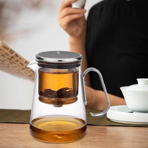 Glass Tea Kettle, Infuser Brewer Daily, Green Oolong, Hot Cold Use - Image 3
