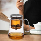 Glass Tea Kettle, Infuser Brewer Daily, Green Oolong, Hot Cold Use - Image 3