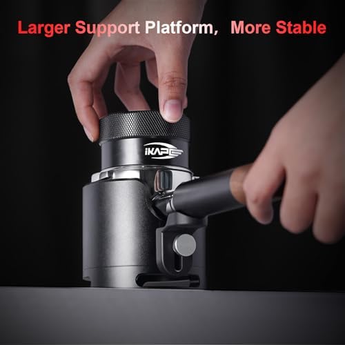 IKAPE Newly Upgrade Espresso Portafilter Holder, Aluminum Alloy Espresso Portafilter Tamping Stand Base, Fit For 54MM Espresso Portafilter - Image 6