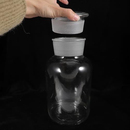 Large Glass Storage Jar with Airtight Sealed Lid Wide Opening Transparent Container for Coffee Beans Cookies Candy Sugar Spice and Pantry Organization - Image 5