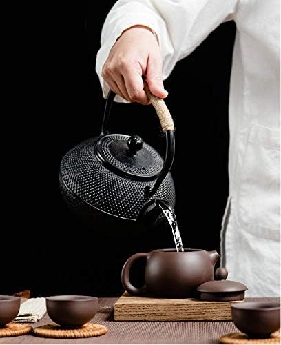 Large Cast Iron Teapot With Infuser For Varieties Of Loose Leaf Tea, Tea Bags, Black Tea Kettle Stovetop Safe 1200ml/41oz - Image 5