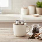 Stainless Steel Tea Infuser for Loose Leaf - Fine Mesh Strainer Fits Mugs & Cups (1.5-1.77 Inch Diameter) - Image 3