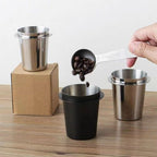 Coffee Dosing Cup 58mm Stainless Steel Mug for Espresso Machine (Silver L) - Image 3