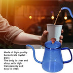 Gooseneck Kettle, Blue, 350ml, High Borosilicate Glass, Gooseneck Spout for Precise Pouring - Image 5