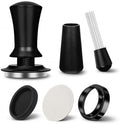 51mm Espresso Accessories Kit with Spring Loaded Tamper, WDT Tool, Magnetic Dosing Funnel, Puck Screen & Silicone Mat - 5 in 1 Barista Set for 51mm Handdle by Unknown