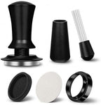 51mm Espresso Accessories Kit with Spring Loaded Tamper, WDT Tool, Magnetic Dosing Funnel, Puck Screen & Silicone Mat - 5 in 1 Barista Set for 51mm Handdle by Unknown