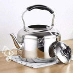Whistling Kettle Kitchen Gas Kettle 4L/5L Whistling Tea Kettle Stovetop Stainless Steel Whistling Teapot with -hot Rubber Handle Stovetops - Image 4