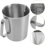 Stainless Steel Frother Pitcher 1000ml with Handle and Graduations - Image 7