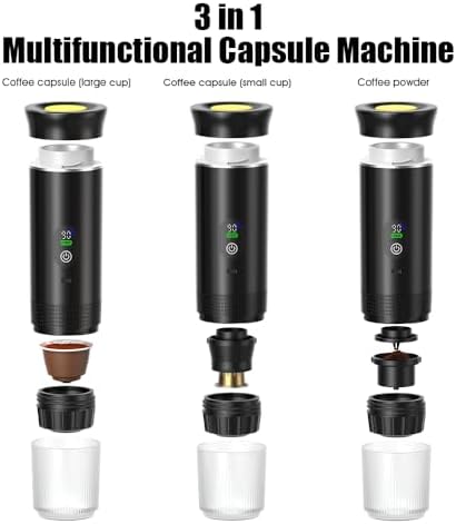 Automatic Espresso Maker – Dual Hot & Cold Brew – 20 BAR Pressure – Compact Portable Coffee Machine with Rapid Heating – Built-In Transparent Cup – Travel-Friendly Design - Image 6