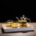LJYT Glass Teapot Stovetop Safe Glass Teapot with Removable Infuser Stovetop Safe Glass Tea Kettle,Tea Pot for Loose Leaf Tea,for Tea Maker for Home Office (Color : C, Size : 350ML) by Unknown