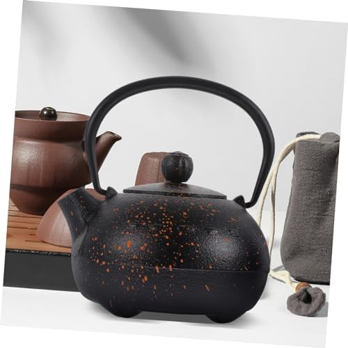 Tetsubin Iron Teapot 0.4l Small Vintage Black Tea Pot - Image 3