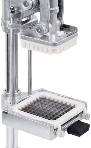 2-in-1 Commercial Manual Juicer & French Fry Cutter, Heavy Duty Cast Aluminum Citrus Press and Vegetable Chopper with 1/4", 3/8" & 1/2" Stainless Steel Blades for Potato, Orange & Lemon - Image 6