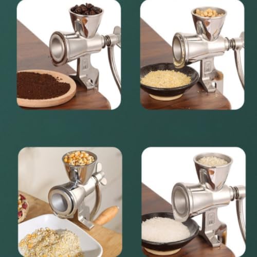 Manual Coffee Grinder Hand Crank Mill With Wooden Handle Strong Clamp 4 cm Capacity Rugged 304 Stainless Steel Compact Clean For home use dorm rooms - Image 4