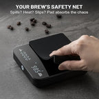 KitchenTour Coffee Scale with Timer, Mini Espresso Scale 0.1g/2kg, Black - Image 5