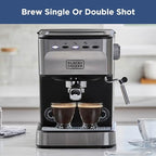 BLACK+DECKER 15-Bar Espresso Machine with Milk Frother - Image 6