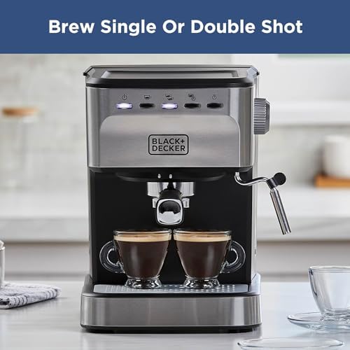 BLACK+DECKER 15-Bar Espresso Machine with Milk Frother - Image 6