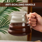 gegewawa Pour Over Coffee Maker Set, Glass Coffee Dripper & Carafe 20 fl oz - Image 6