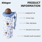 18 oz Tumbler, Insulated Stainless Steel Travel Water Bottle - Image 2