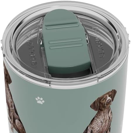 SERENGETI German Shorthaired Pointer Tumbler 20 Oz. Stainless Steel, Vacuum Insulated Tumbler with Spill Proof Lid - 3D Print - Insulated Travel mug for Hot or Cold Drinks - Image 4