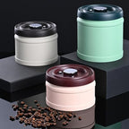 Vacuum Beans Jar 750Ml White Sealed Canister Airtight Spice Container Press-To-Close Food Storage for Coffee, Grains, and Snacks - Image 5